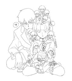 Mob Psycho 100 Anime Coloring Pages