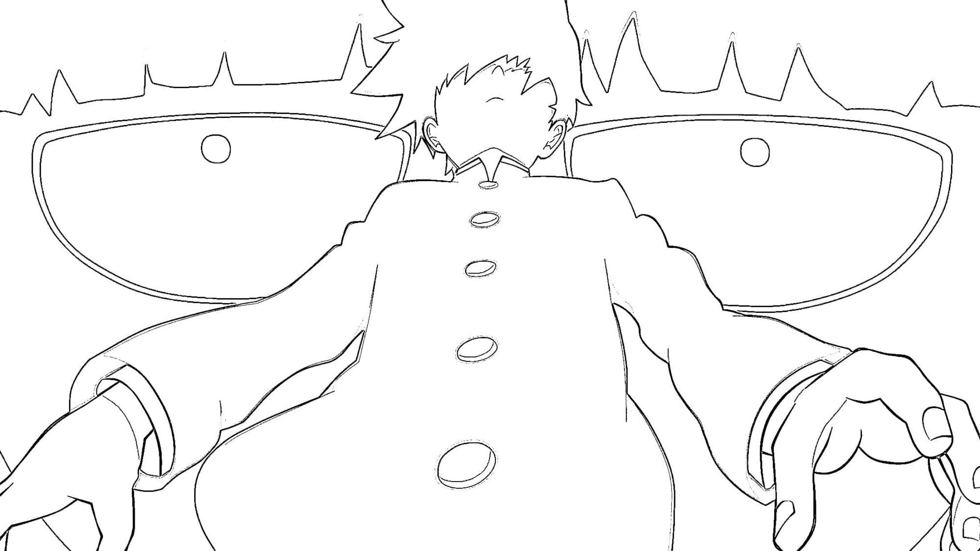 Mob Psycho 100 Coloring Page Printable