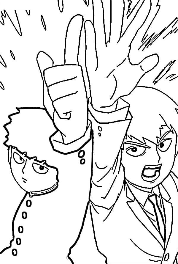 Mob Psycho 100 Coloring Pages Printable