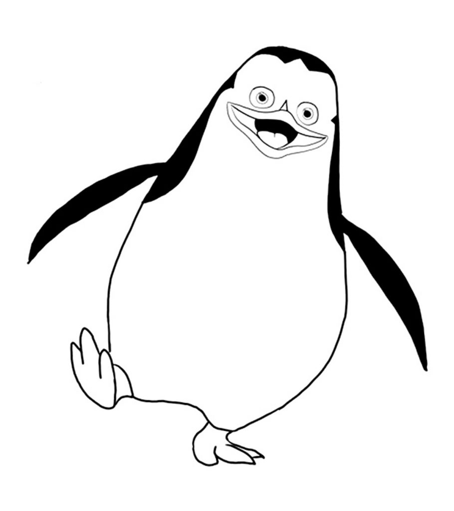 Madagascar Penguin Coloring Page