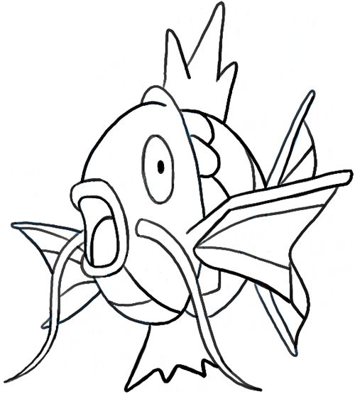 Magikarp Coloring Page