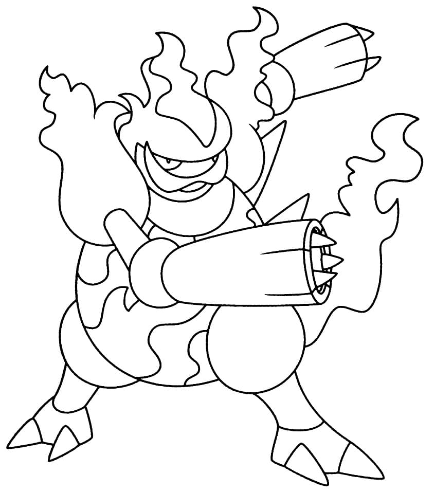 Magmortar Coloring Page