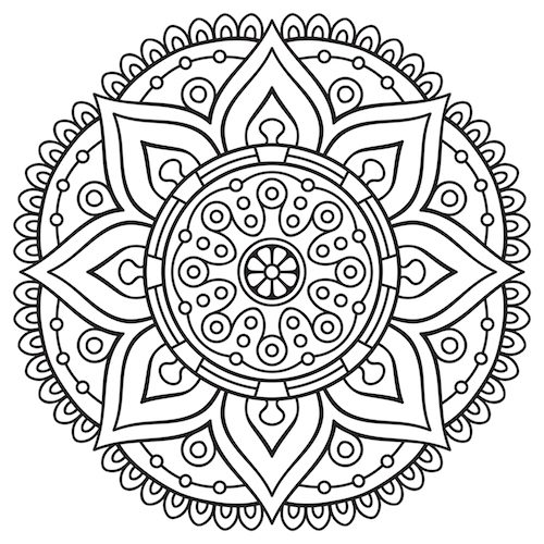 Mandala Art Coloring Pages