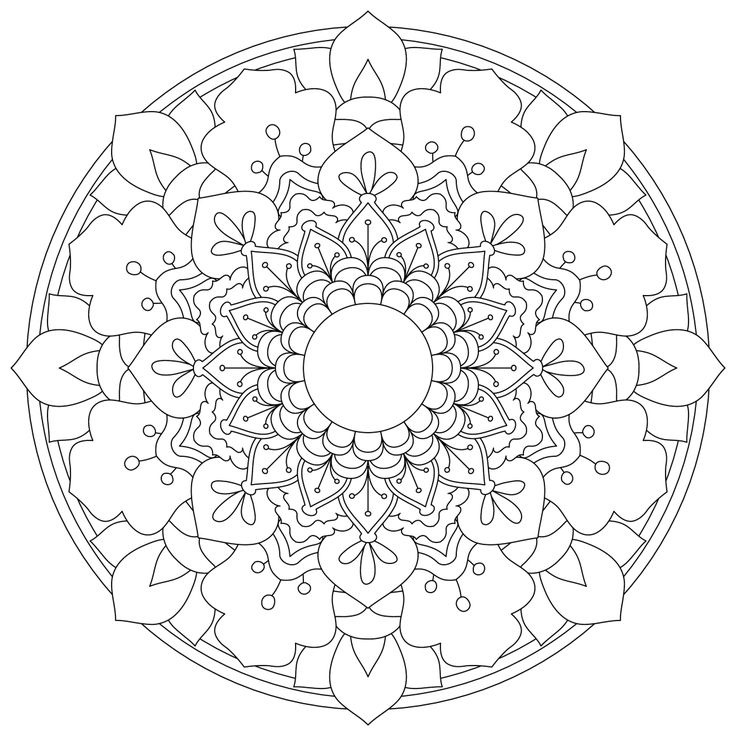 Mandala 5 Coloring Pages