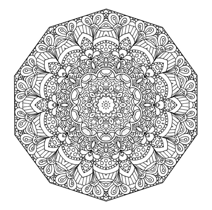 mandala art designs Coloring Pages