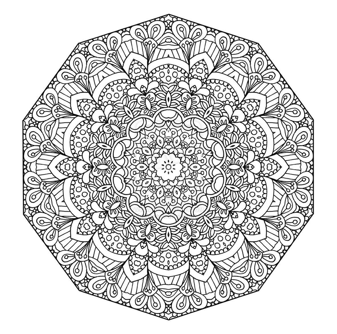 mandala art designs Coloring Pages