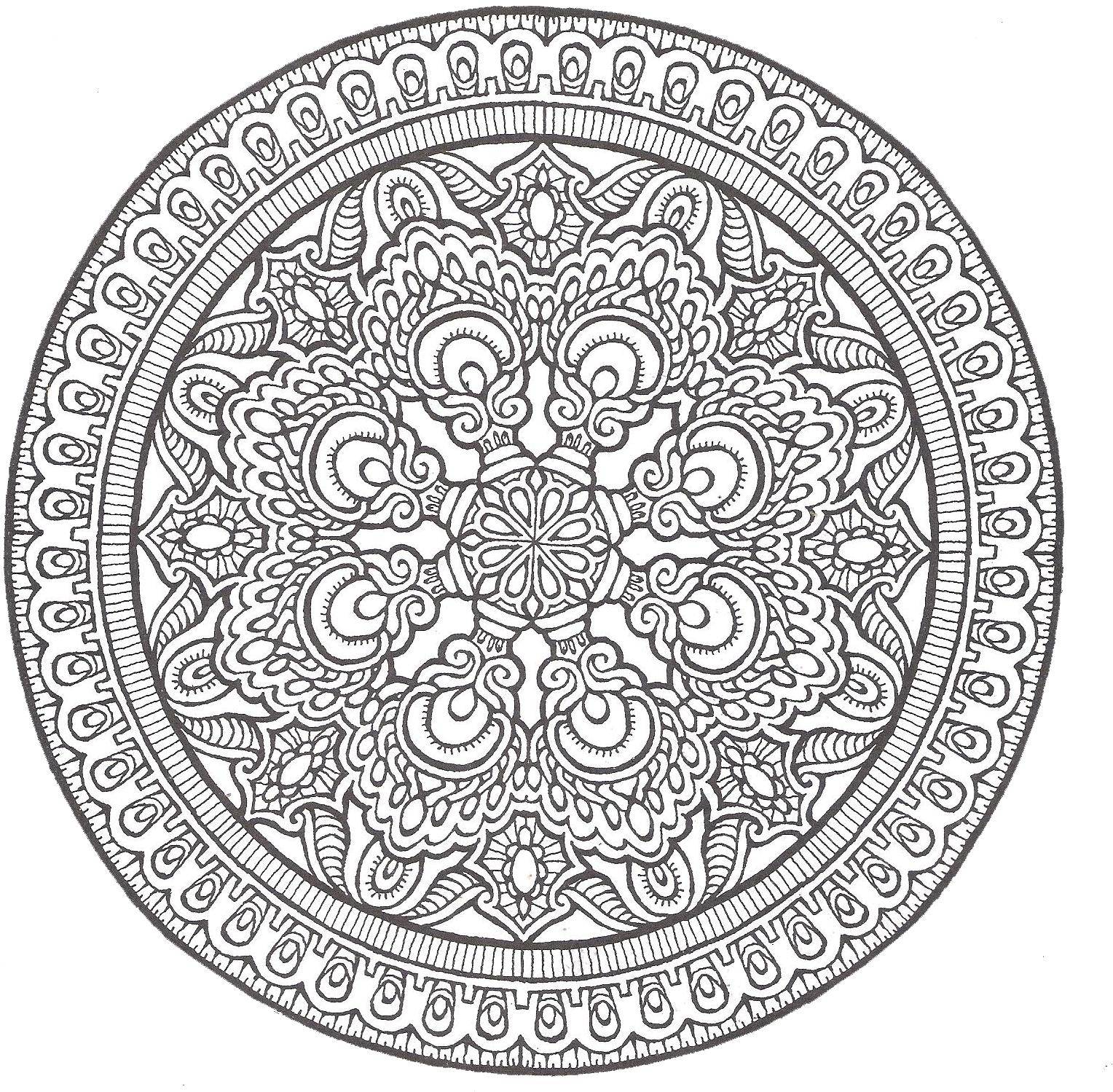 mandala art images Coloring Pages