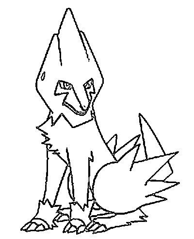 Manectric Coloring Page