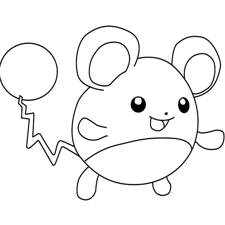 Marill Coloring Page