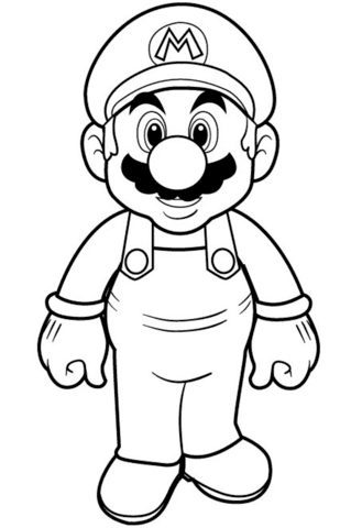 Mario Coloring Page