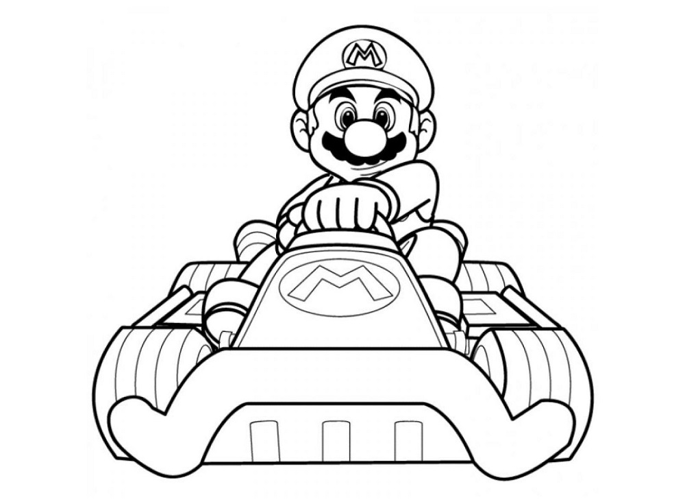Mario Kart 8 Coloring Pages