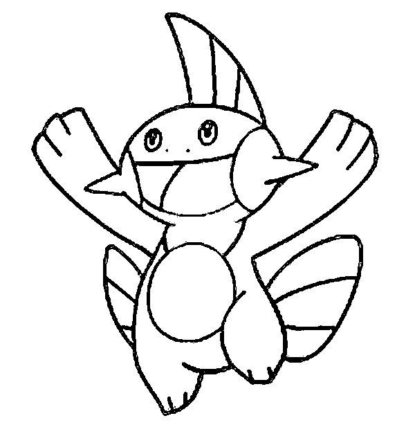 Marshtomp Coloring Page