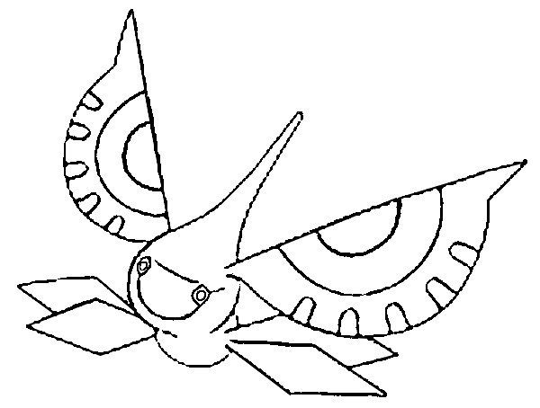 Masquerain Coloring Page