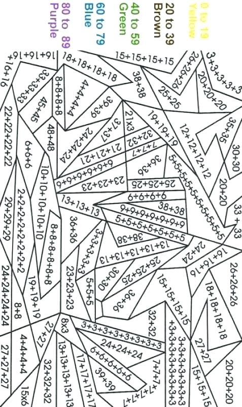 Math Coloring Pages 8th Grade