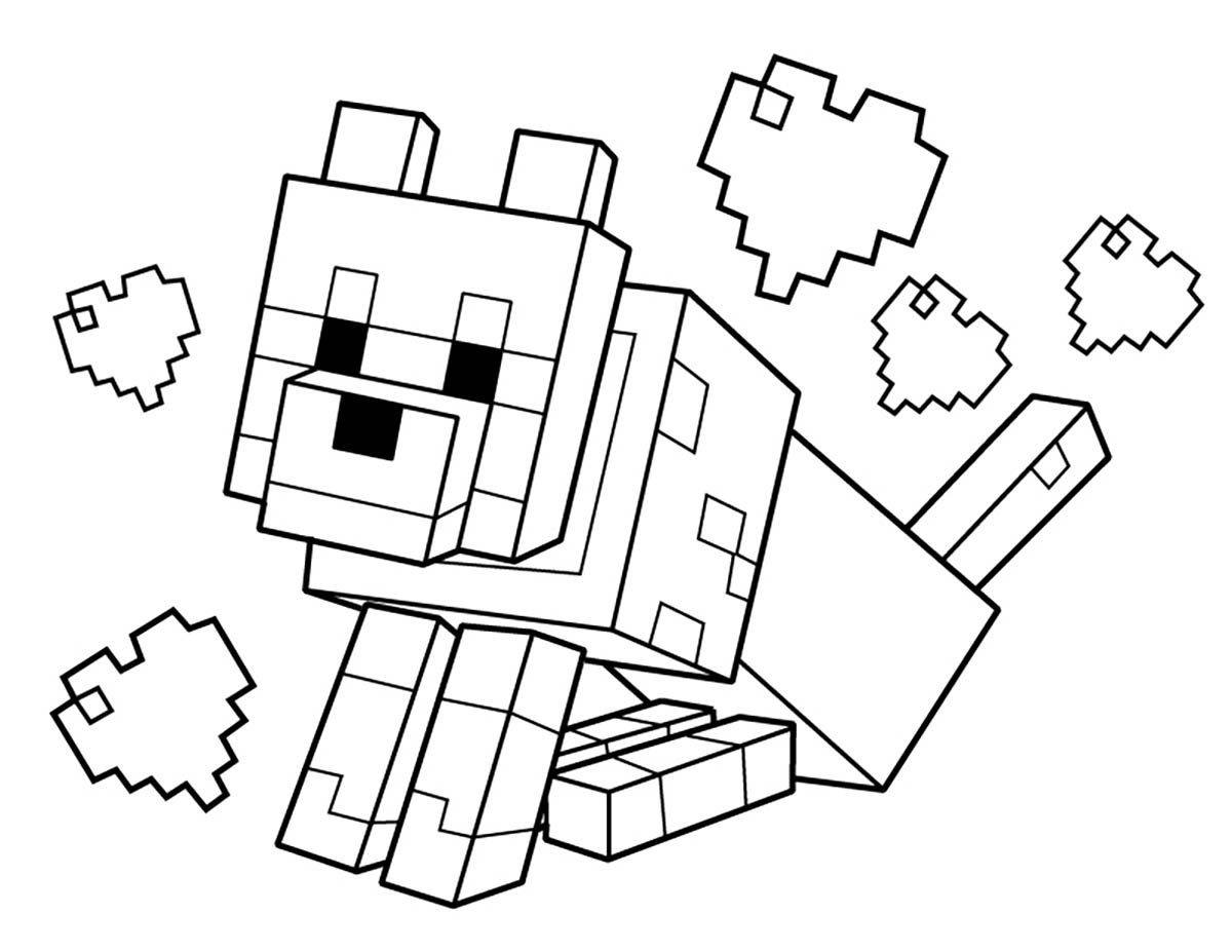 Minecraft Coloring Page