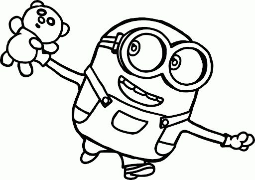 Bob The Minion Coloring Pages