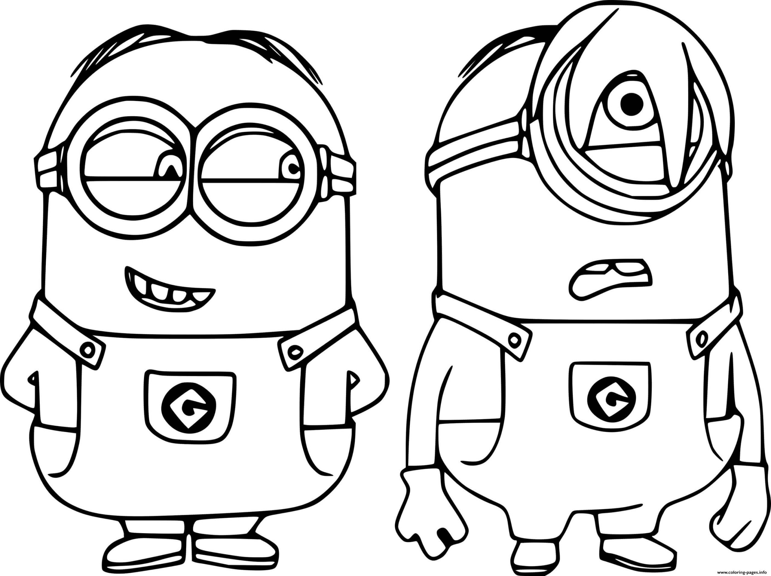 Stuart and Kevin Coloring Pages