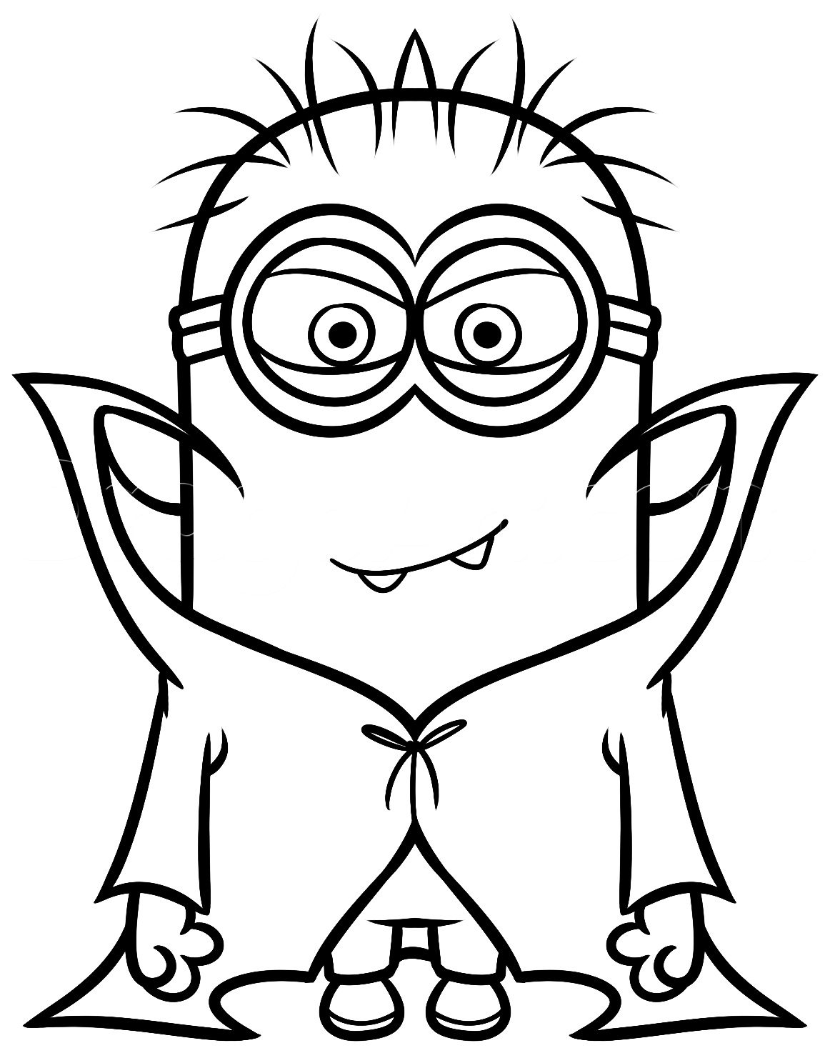 Minions Coloring Page For Kids