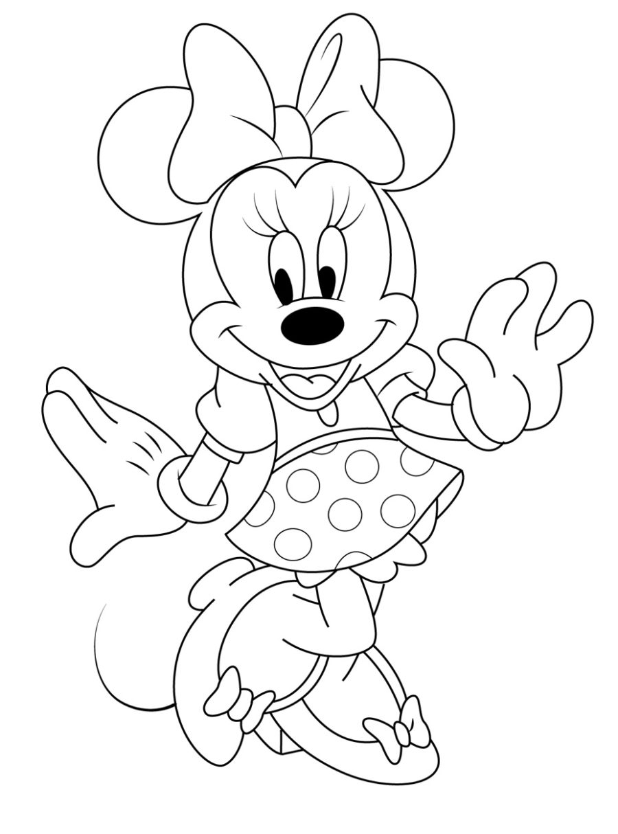 Minnie Mouse Coloring Page
