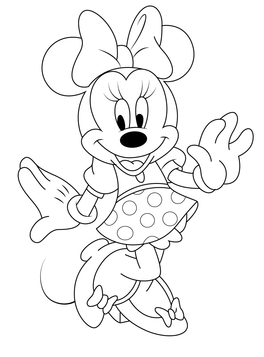 Minnie Mouse Coloring Page