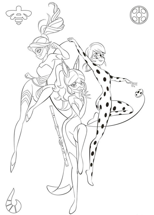 Miraculous Ladybug Printable Coloring Pages