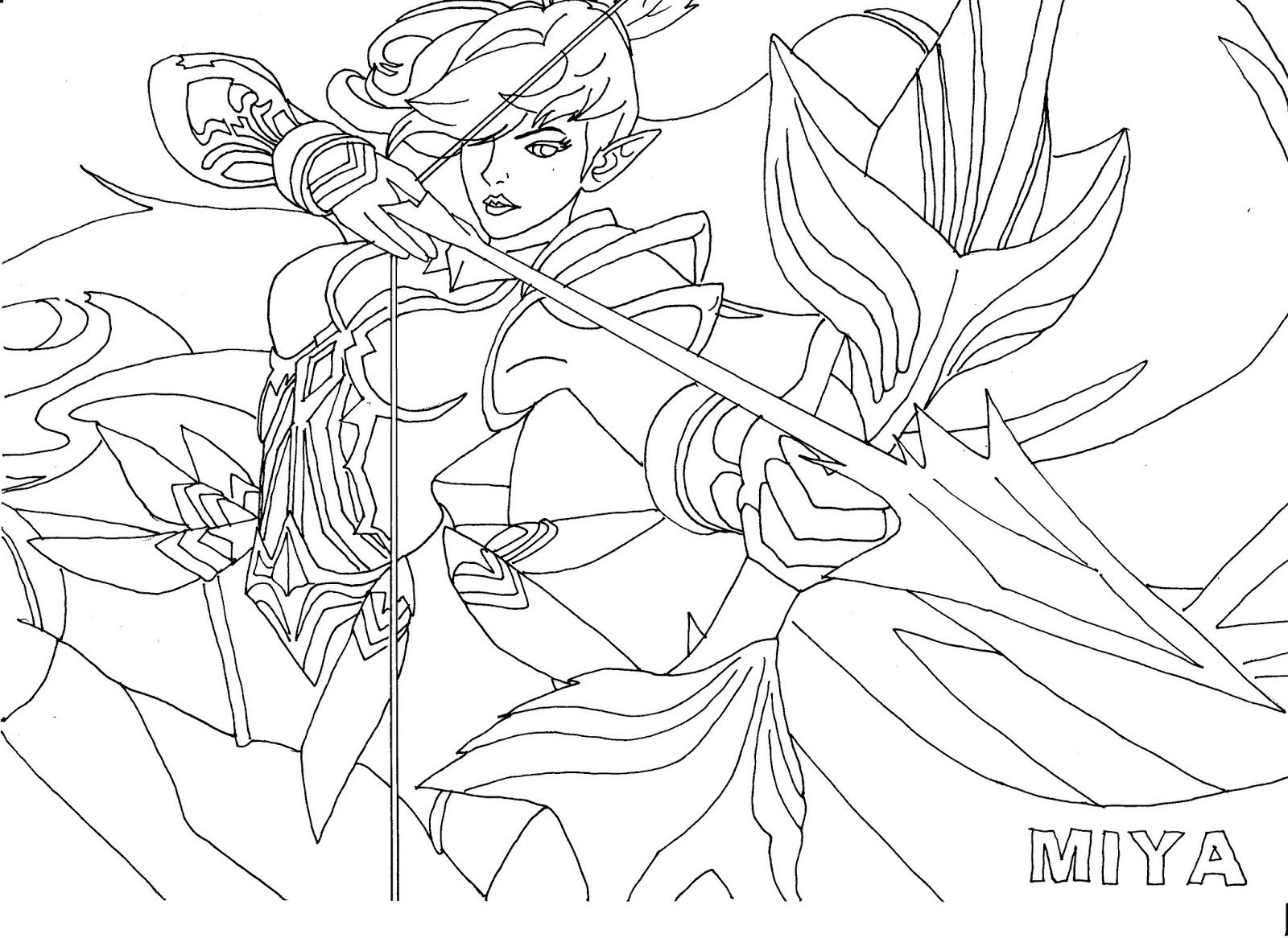 Mobile Legends 5 Coloring Pages