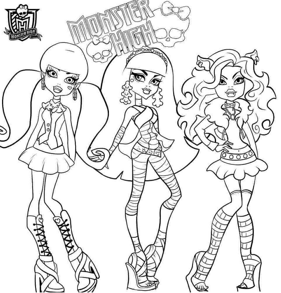 monster high movies Coloring Pages