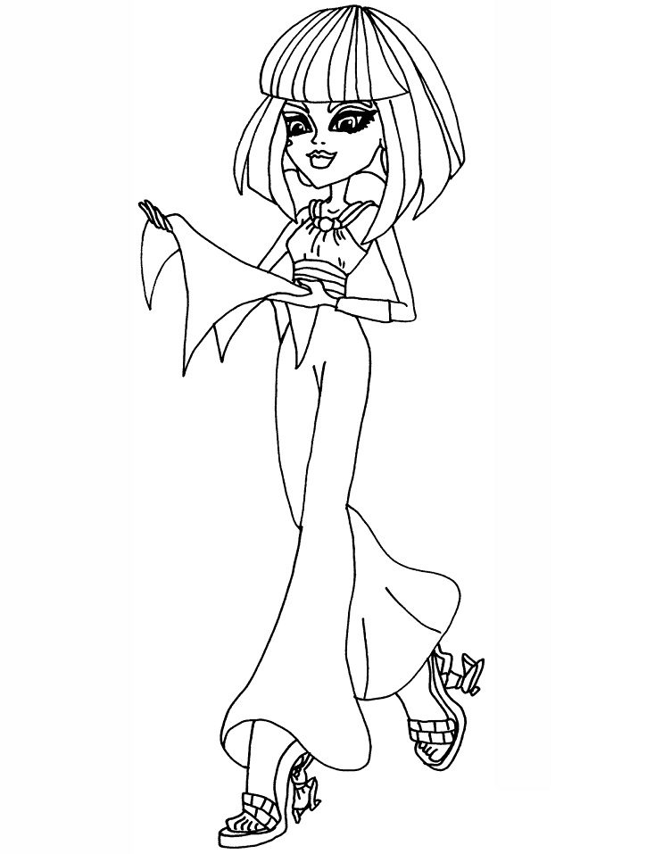 Monster High Dolls Coloring Pages