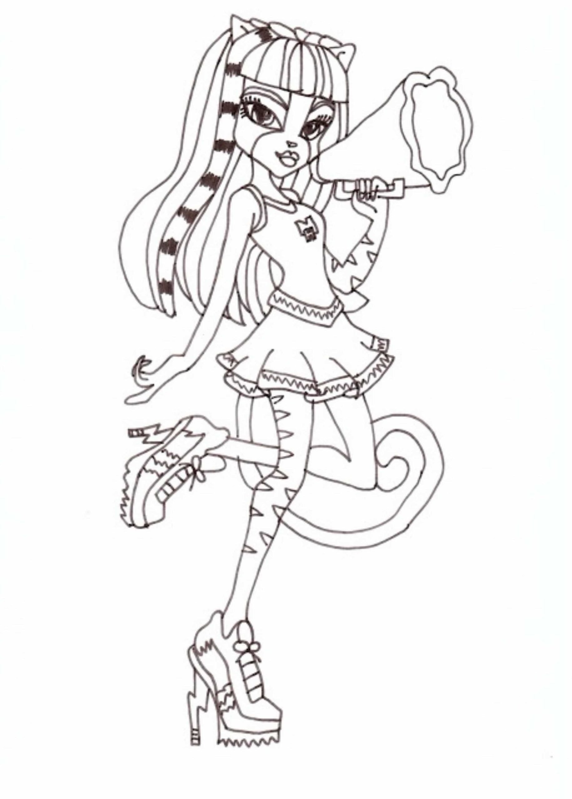 monster high clawdeen Coloring Pages