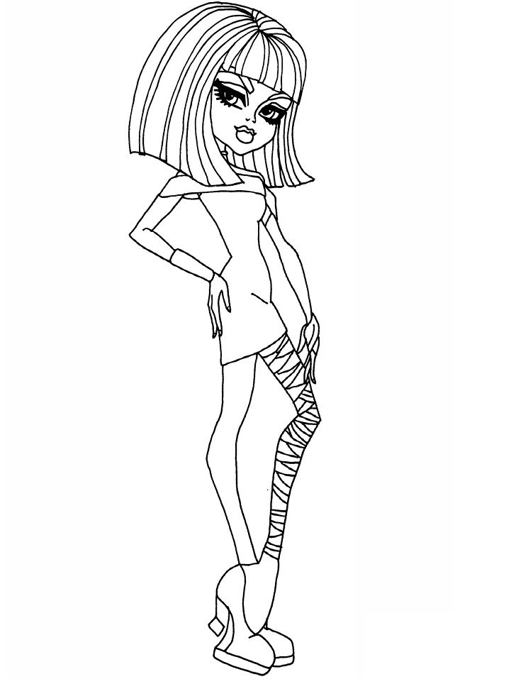 monster high doll Coloring Pages