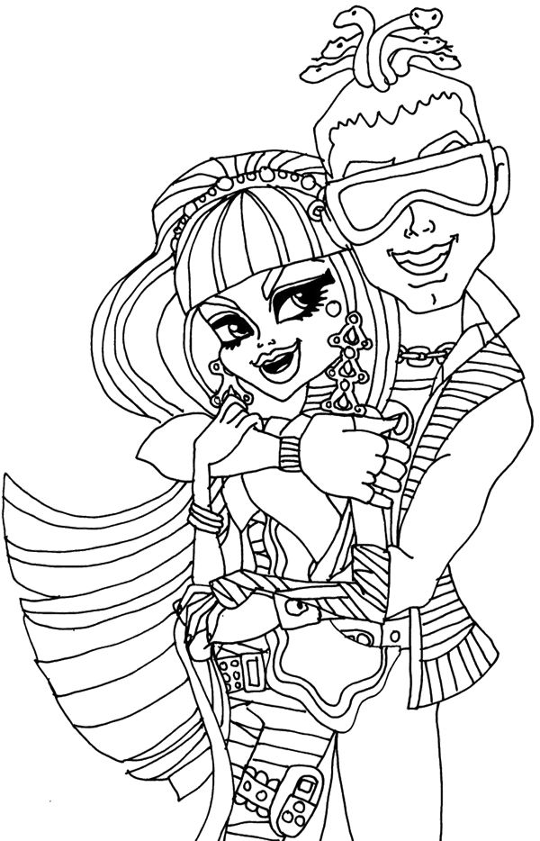 monster high dolls Coloring Pages