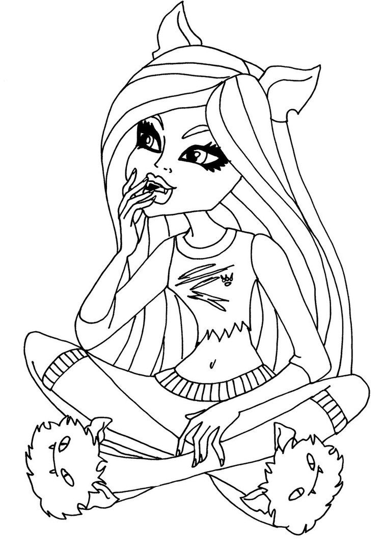 Monster High 18 Coloring Pages