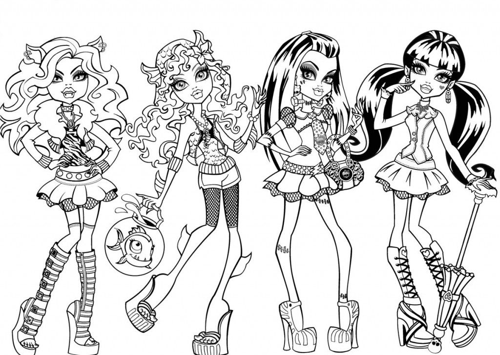 Monster High Lagoona Coloring Pages