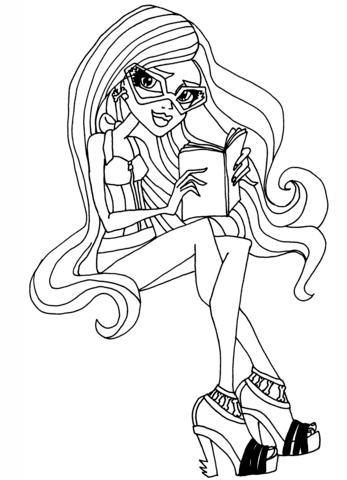 monster high ghoulia Coloring Page