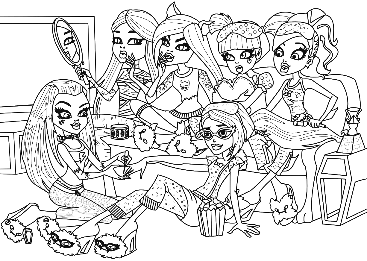 Monster High new dolls Coloring Pages