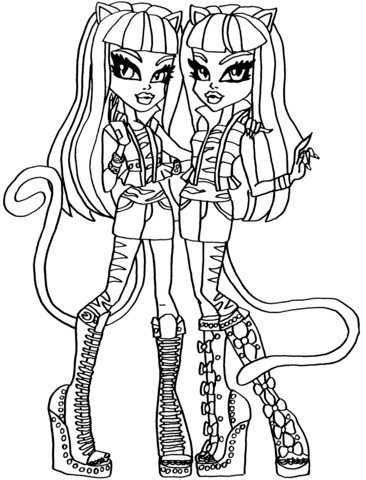 Monster High the movie Coloring Pages