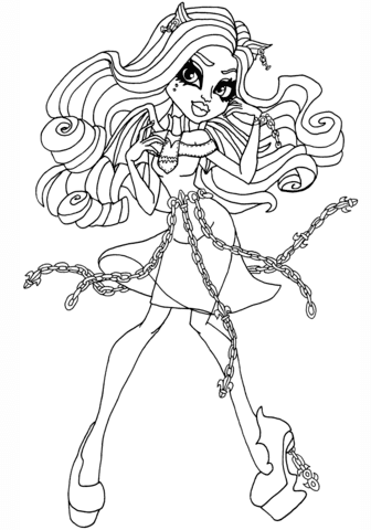 New Monster High Dolls Coloring Pages