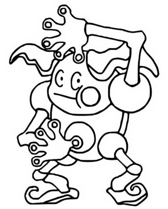 Mr. Mime Coloring Page