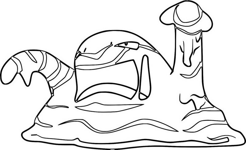 Muk Coloring Page