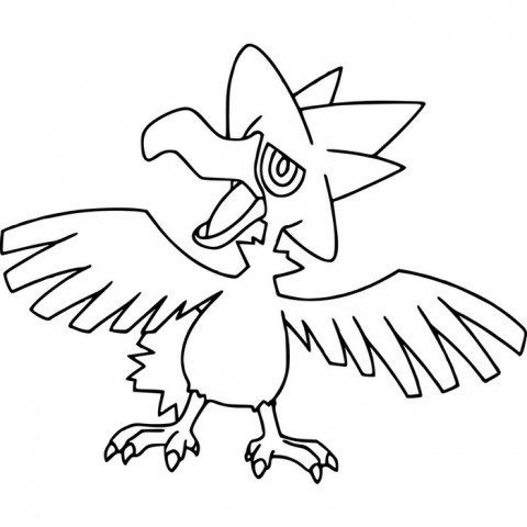 Murkrow Coloring Page