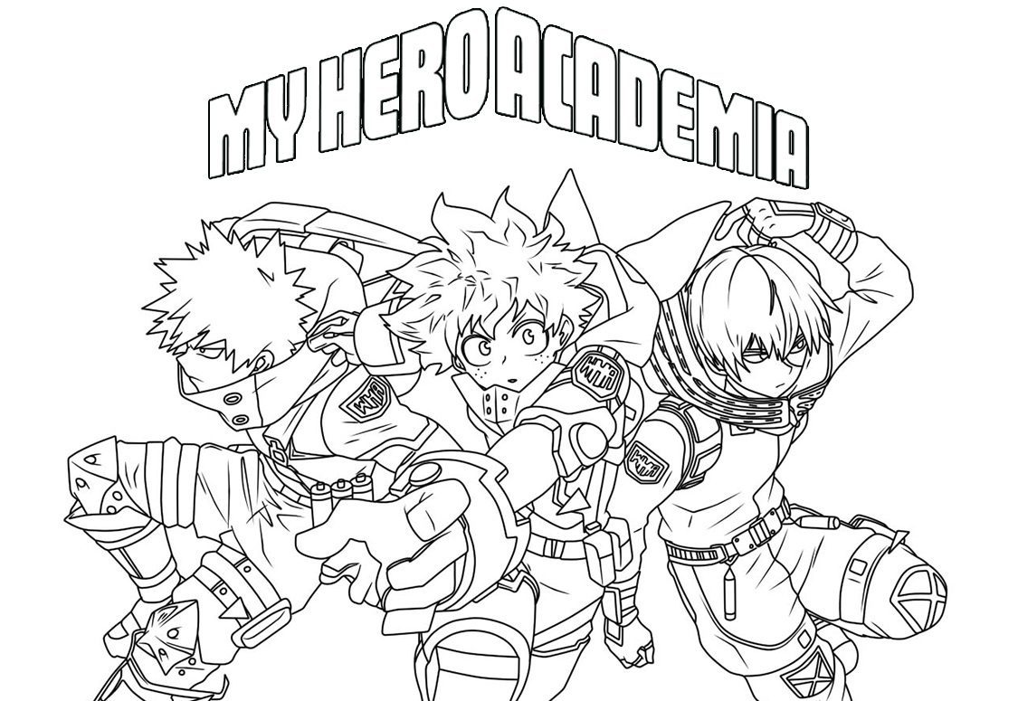 My Hero Academia Coloring Pages Printable