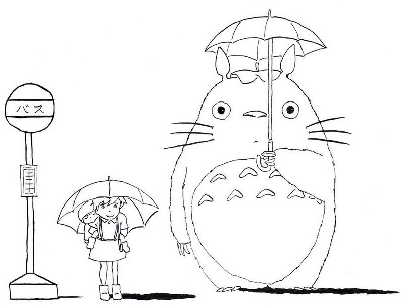 My Neighbor Totoro Color Pages