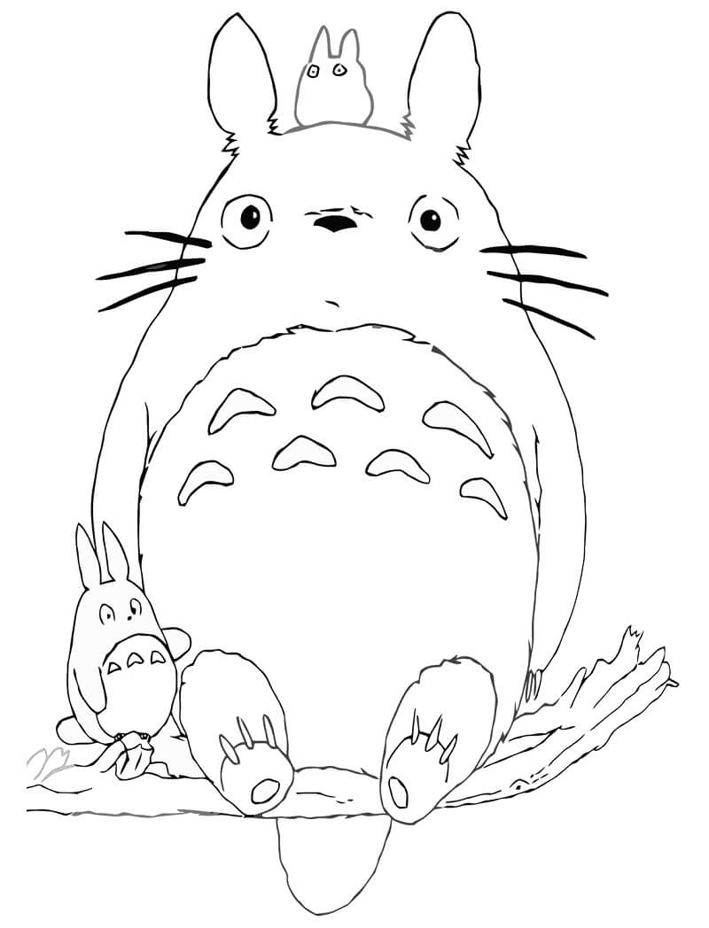 My Neighbor Totoro Coloring Page Printable