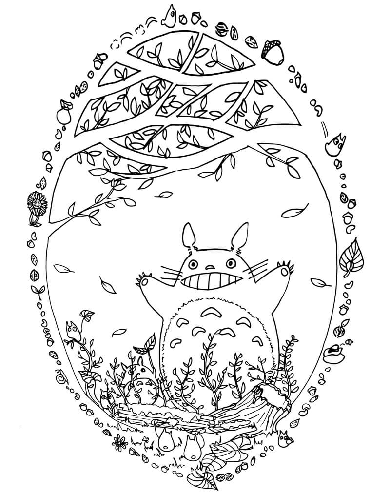 My Neighbor Totoro Coloring Pages Printable