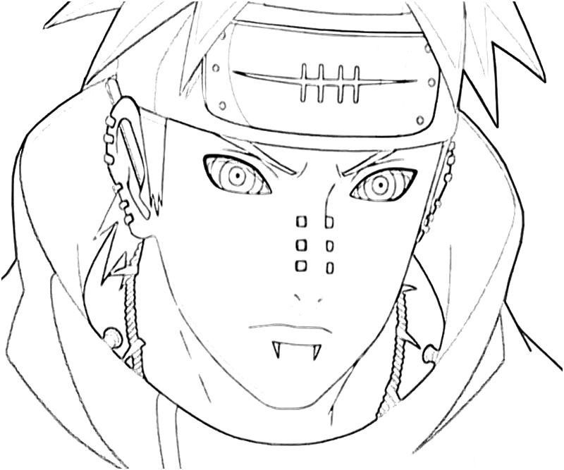 Naruto Pain Coloring Page