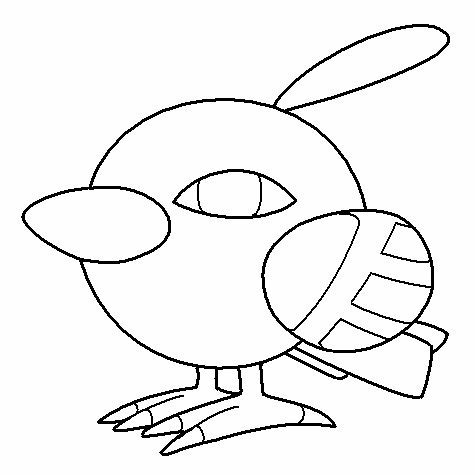 Natu Coloring Page