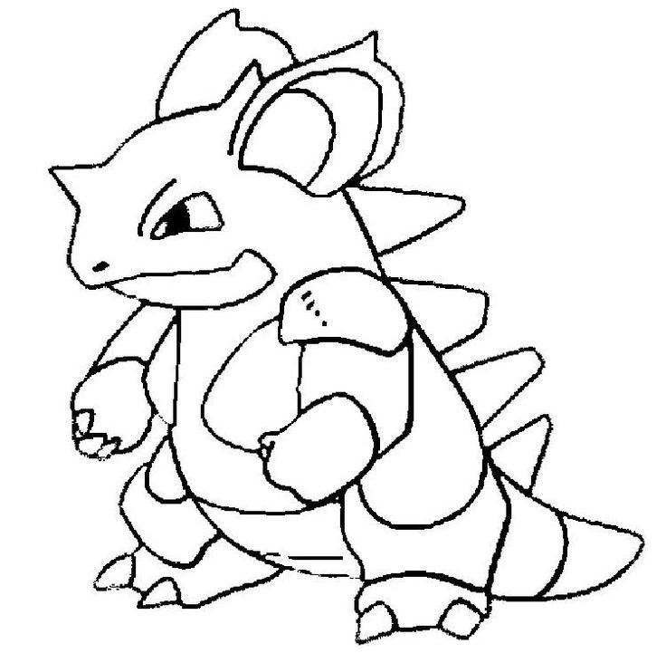 Nidoqueen Coloring Page