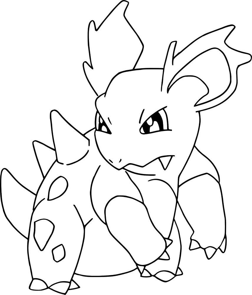 Nidorina Coloring Page