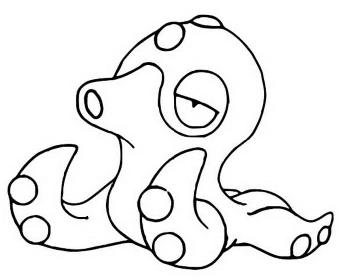 Octillery Coloring Page
