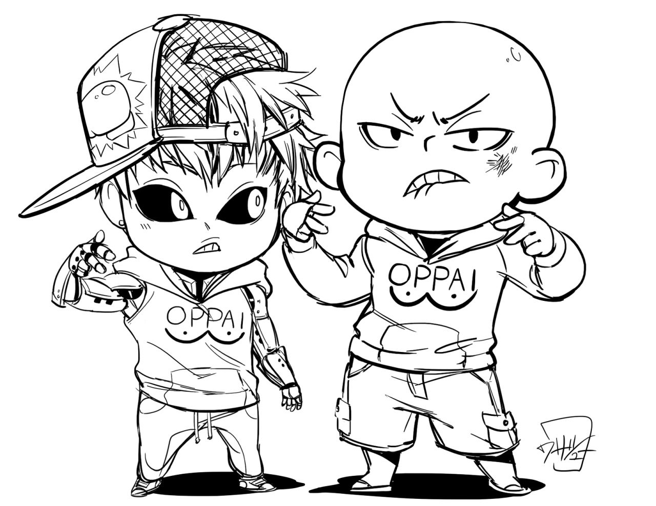 One Punch Man Chibi Coloring Pages